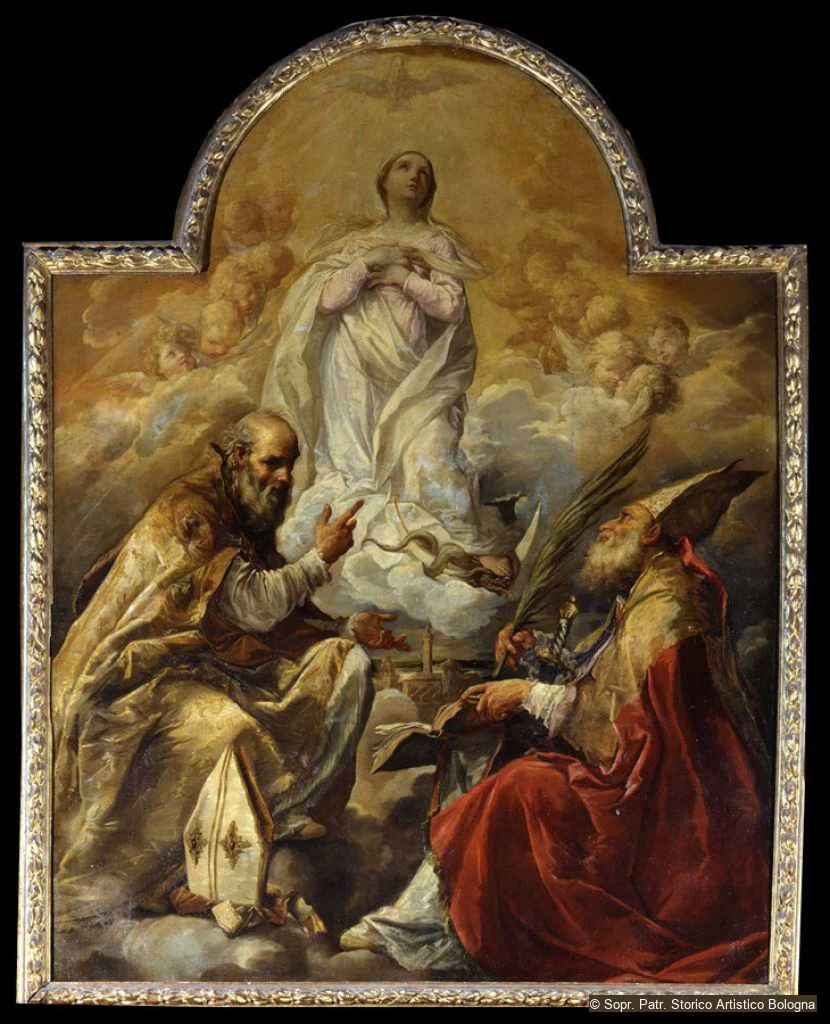 L’Immacolata con i Santi Petronio e Dionigi - Chiesa parrocchiale di Monghidoro, Bologna